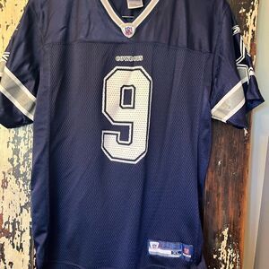 Tony Romo Dallas Cowboys #9 RBK NFL Equipment Jersey. Kids XL. 18-20. Retro.